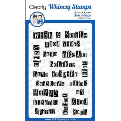 Whimsy Stamps Deb Davis Clear Stamps - Boho Alphabet